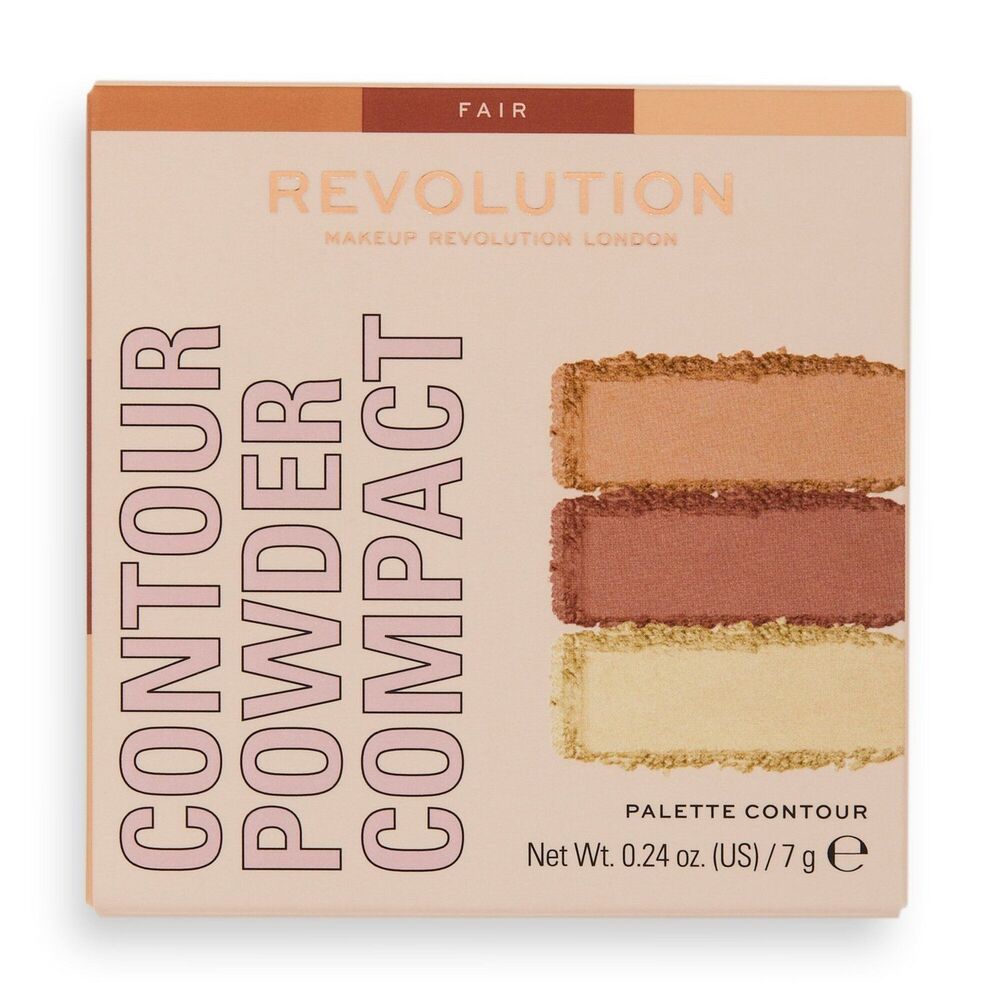 089/ Makeup Revolution Face Powder Contour Compact Palette Fair